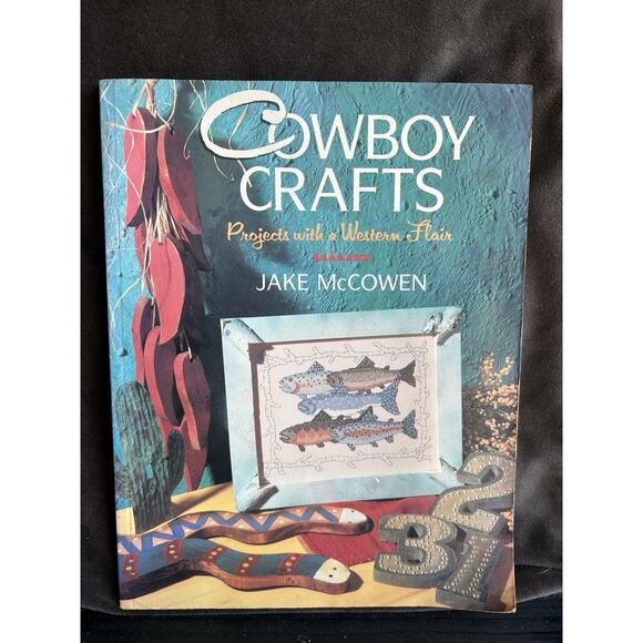 cowboy Crafts Book Arts Western Southwestern Design Art Deco Sewing Knitting Y2K - Picture 1 of 7